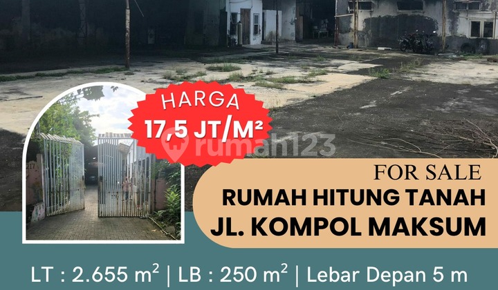 DIJUAL TANAH JL. KOMPOL MAKSUM  1
