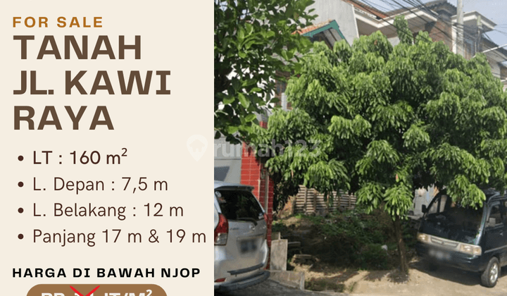 Dijual Tanah Jl. Kawi  1