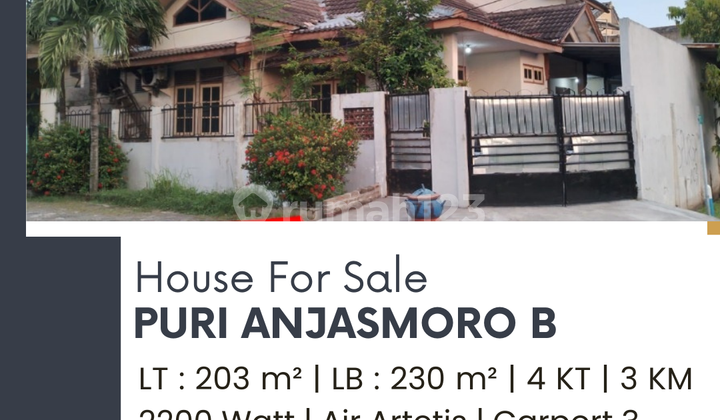 DIJUAL RUMAH PURI ANJASMORO B  1