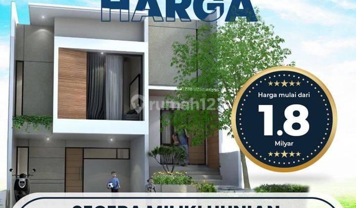 Rumah 2 Lantai Baru Furnished di Kramat Jati Jakarta Timur 1