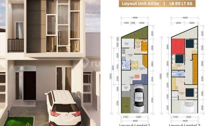 Rumah 2 Lantai di Bintaro Tangerang Selatan 1