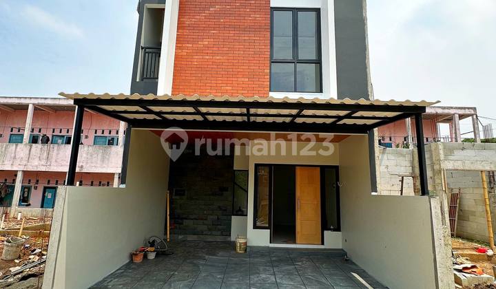 Scandinavian House in Bambu Apus with Free AC and Canopy Near the Toll Road