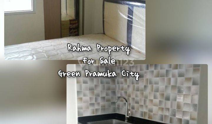 MURAH Studio Furnish Tower Pino Green Pramuka City Apartemen 1