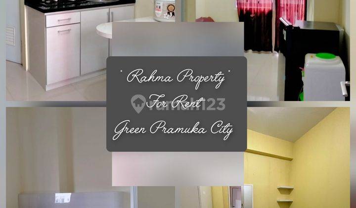 Sewa Tahunan Murah 2 Kamar Furnish Lt.Rendah Green Pramuka City 2