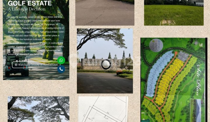 Dijual Tanah Premium View Golf Di Rancamaya Golf Estate