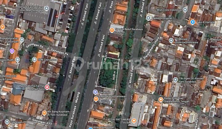 Strategic Commercial Land on Raya Ahmad Yani, South Surabaya