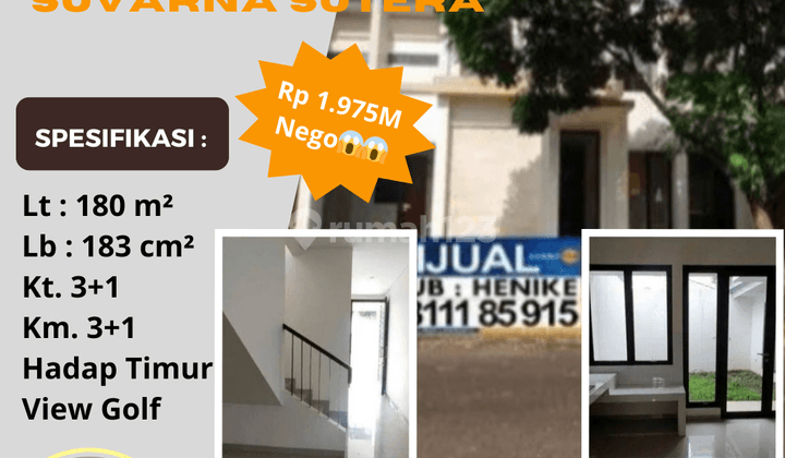 Murah Rumah Suvarna Sutera Cempaka Lt. 180 Cikupa Tangerang 1