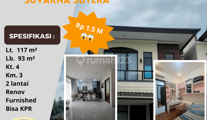 Rumah Hoek Furnish Cluster Allura Lavon Suvarna Cikupa Tangerang 1