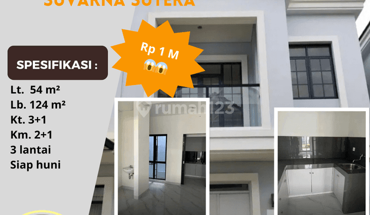 Murah Rumah 3 Lantai Viridia Lavon Suvarna Cikupa Tangerang 1