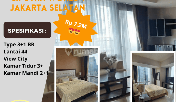 Murah Apartemen My Home 3+1 BR Ciputra World 1 Jakarta Selatan 2