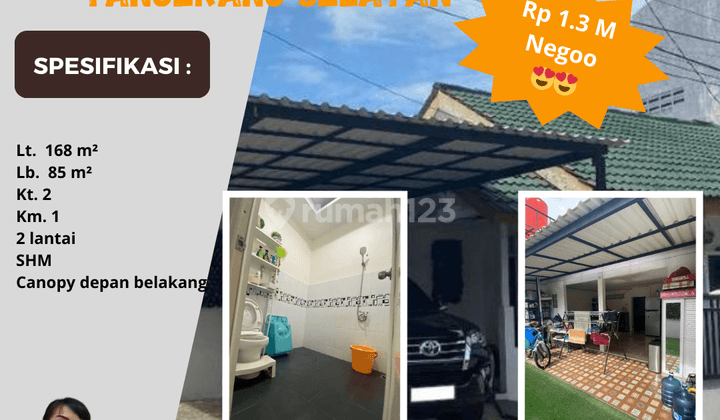 Jual Murah Rumah Siap Huni Di Pamulang Permai Tangerang Selatan 1