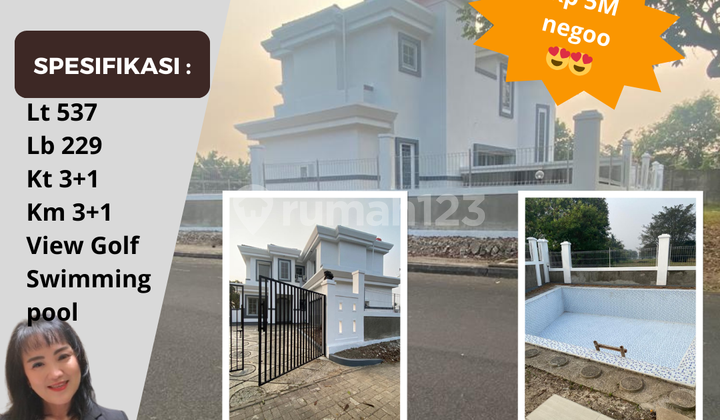 Rumah View Golf Di Padi Utama Suvarna Sutera Tangerang