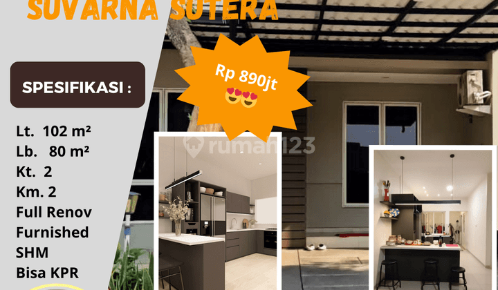 Rumah Full Renovasi Furnish Bagus Bianca Suvarna Cikupa Tangerang 1