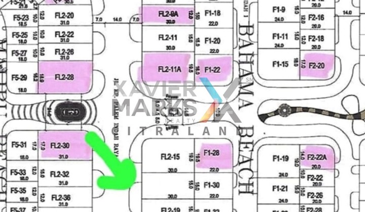 Dijual Tanah di Lokasi Elite Pakuwon City Palm Beach