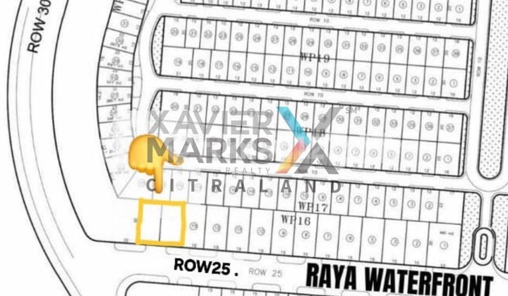 Tanah 2 Jejer Citraland Waterfront, Row Jalan 25 Mtr