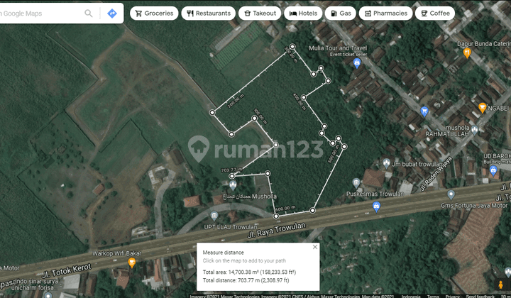 Tanah Murah di Trowulan, Mojokerto SHM 14.699 M², Luas 1,4 Ha 1