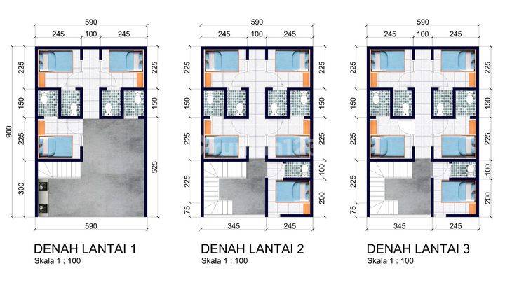 Rumah Kos Strategis Dekat Its, 13 Kamar Furnished, Roi 10,7 Harga Terjangkau 1,75 M  2