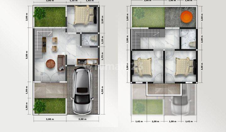 Rumah 2 lt gaya Eropah di Cihanjuang Cimahi  2