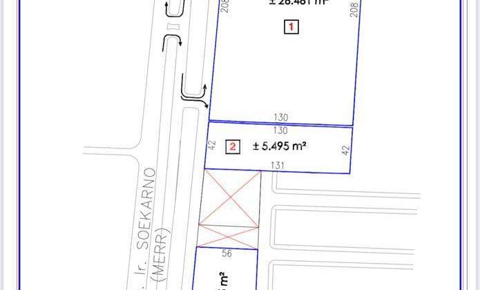 Dijual tanah komersial d surabaya Timur @ Jl. Ir. Soekarno  MERR 2