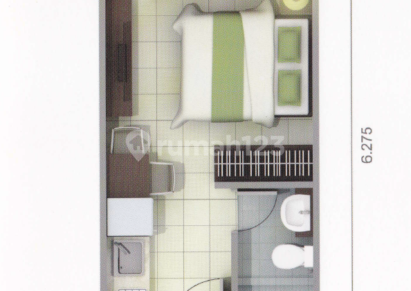 Apartement Saveria BSD City Semi Furnished Type Studio Hook 2