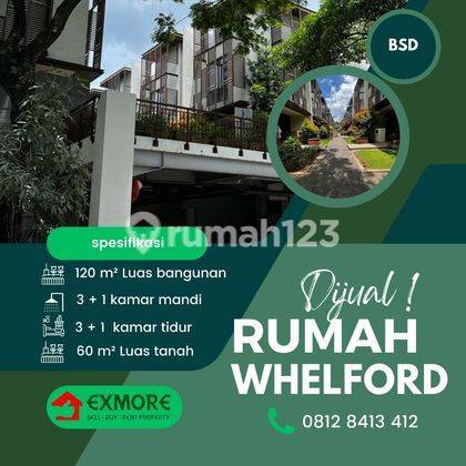 Rumah 3 Lt Modern Minimalis di Greenwich Cluster Whelford BSD