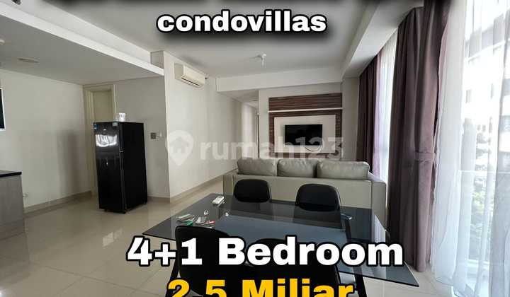 Condovilla Mewah Full Furnished Rainbow Springs Gading Serpong - 4+1 Kt View Taman