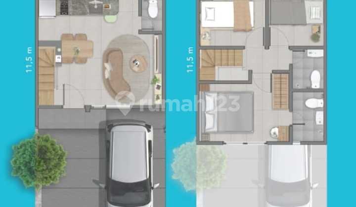 Rumah Baru 2 Lt Disewakan di Park Serpong Dekat Gading Serpong 2