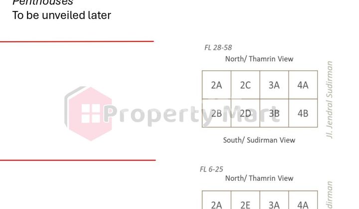 For Sale Apartment Two Sudirman 3Bedroom 2
