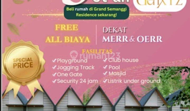 Rumah Surabaya Murah 2lt Grand Semanggi Residence2 Ang 2jt-an Rumah SHM Bagus di Wonorejo Rungkut Jaya, Wonorejo, Kec. Rungkut, Surabaya, Jawa Timur, Wonorejo 1