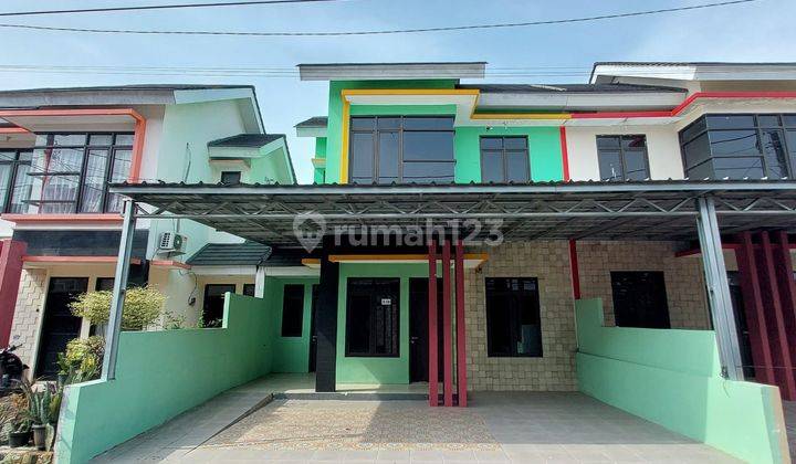 Rumah 2lantai baru bagus siap huni di perum razbi mansion dekat perum grand wisata 1