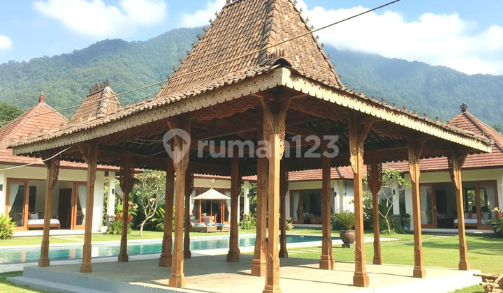 Special Carved Joglo Pavilion, 20 Teak Pillars Old Antique Full Accessories 2