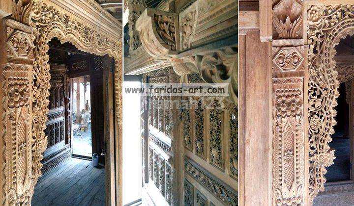 Rumah Joglo Kudusan, Soko 20 Tumpangsari Rare 3D Carved Gebyok 2