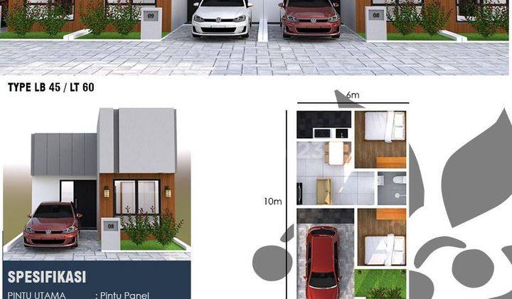 Rumah murah 3kt di atas villa pamulang 2