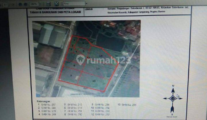 Tanah industri cocok untuk gudang atau pabrik di dadap salembaran jati 1