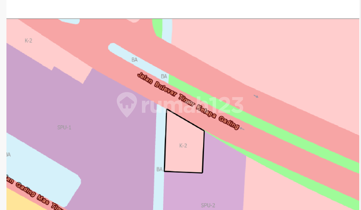 East Kelapa Gading Boulevard land