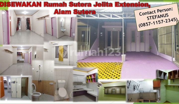 Disewakan Rumah Sutera Jelita Extension di Perumahan Alam Sutera, Tangerang Selatan