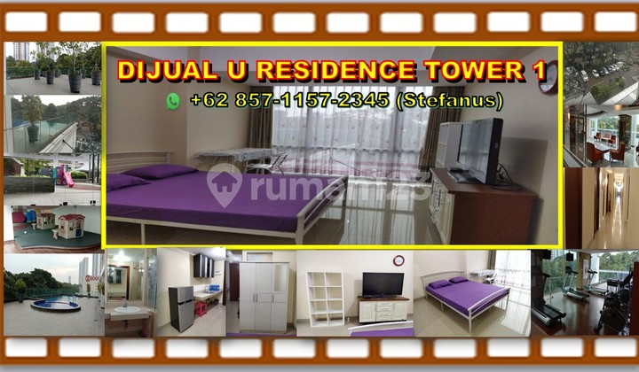 Dijual Apartemen U Residence 1, Lantai 2 Sebelah Function Room & Swimming Pool, Lippo Karawaci, Tangerang