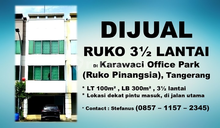 For Sale: Karawaci Office Park Shop House (Pinangsia Shop House), Tangerang For Sale: Karawaci Office Park Shop House (Pinangsia Shop House), Tangerang