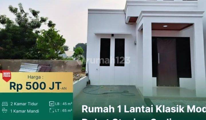 Rumah Cantik Minimalis Siap Huni Harga Ekonomis Dkt Stasiun  1