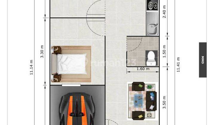 Rumah Cantik Minimalis Siap Huni Promo Merdeka Free Kitchen Set 8