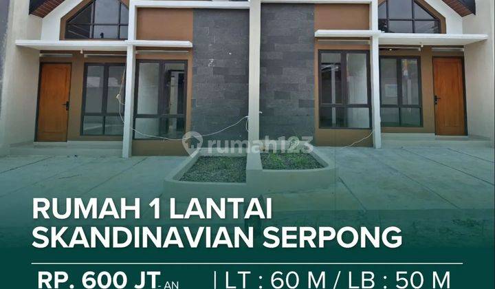 Rumah Skandinavia Siap Huni dekat BSD bisa KPR Bank 1