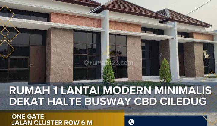 Rumah Cluster Tanah Lega Siap Huni Harga Ekonomis di Cipadu 1