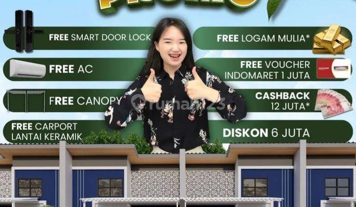 Hanya 1,5 Juta Punya Rumah Cantik Free Biaya2 dkt Sawangan 2