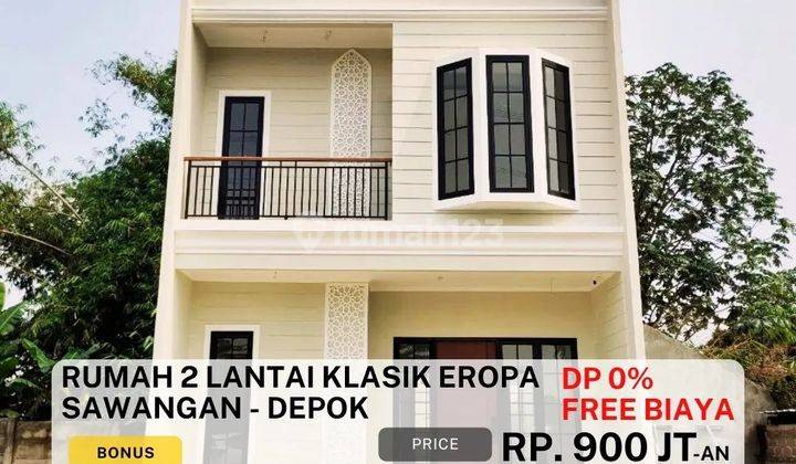 Rumah 2 Lantai Classic Siap Huni Dp 5 Juta Free Biaya2 diCinangka 1