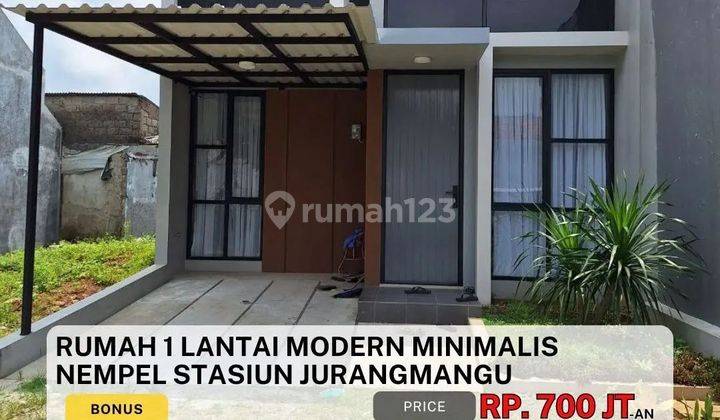 Rumah Modern Minimalis dekat Stasiun Jurangmangu Bintaro 1