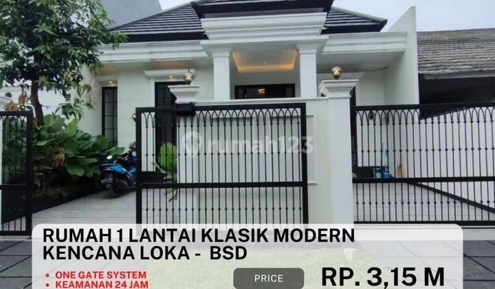 Rumah Mewah Konsep Classic Siap Huni di Kencana Loka BSD 1