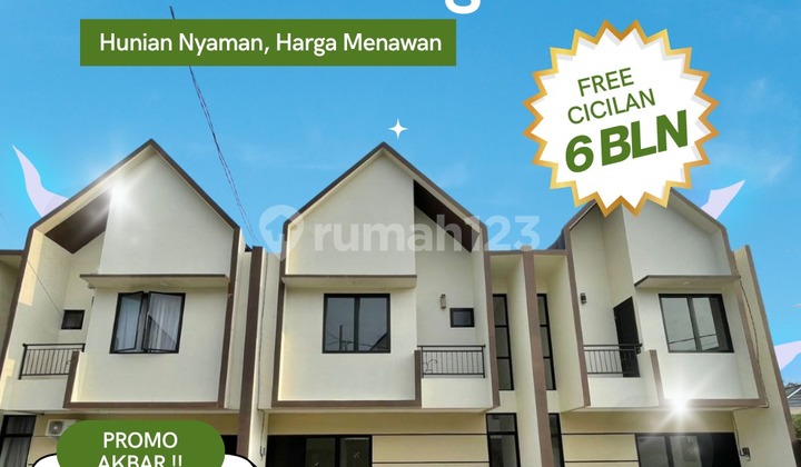 Rumah 2 Lt Siap Huni Bata Merah Free Biaya Dan Cicilan 6 Bln