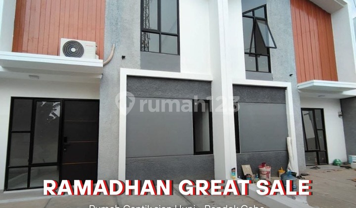 Rumah Siap Huni Konsep Mezanine Harga Ekonomis Dekat Cirendeu