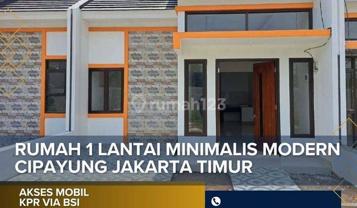 Rumah cantik Siap Huni Harga Ekonomis di Jakarta Timur bs KPR 1