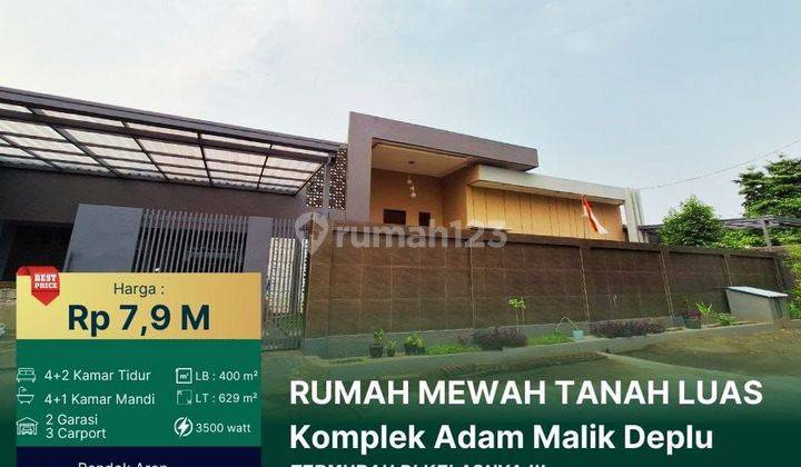 Rumah Mewah Siap Huni Tanah Luas Lokasi Strategis Hrga Dibwh Pasaran 1